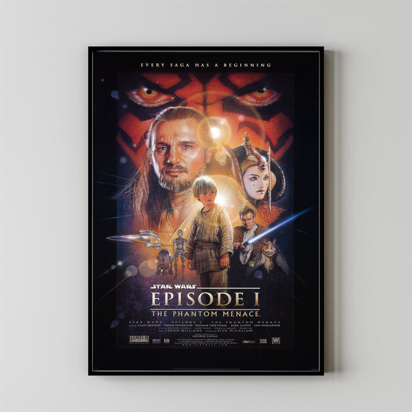 Star Wars Episode I - The Phantom Menace Movie Poster Print, Canvas Wall Art, Room Decor, Movie Art, Gifts for HimHer, Wall Art Print, Vintage Film Art 4