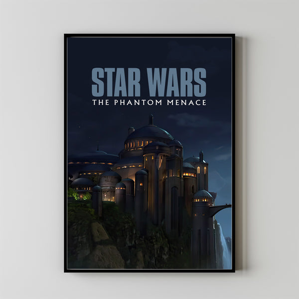 Star Wars Episode I - The Phantom Menace Movie Poster Print, Canvas Wall Art, Room Decor, Movie Art, Gifts for HimHer, Wall Art Print, Vintage Film Art 1