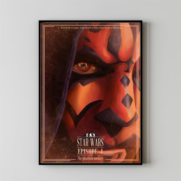 Star Wars Episode I - The Phantom Menace Movie Poster Print, Canvas Wall Art, Room Decor, Movie Art, Gifts for HimHer, Wall Art Print, Vintage Film Art 10