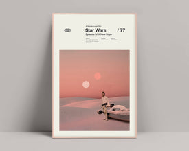Star Wars IV - Minimalist Poster, Star Wars Poster, A New Hope, Luke Skywalker, Tatooine, Hoth, Endor, Mark Hamill, Harrison Ford 1275324365