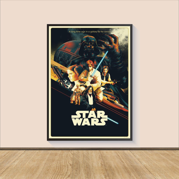 Star Wars New Hope Episode IV Movie Poster Print, Canvas Wall Art, Room Decor, Movie Art, Gifts for HimHer, Wall Art Print 1571540839