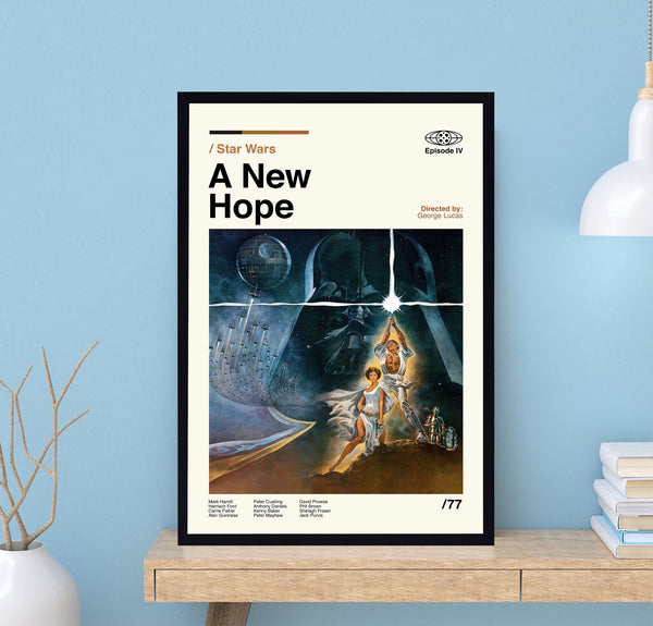 Star Wars Poster, A New Hope Poster, Retro Movie Poster, Minimalist Art, Vintage Poster, Modern Art, Wall Decor, Home Decor 1721732116