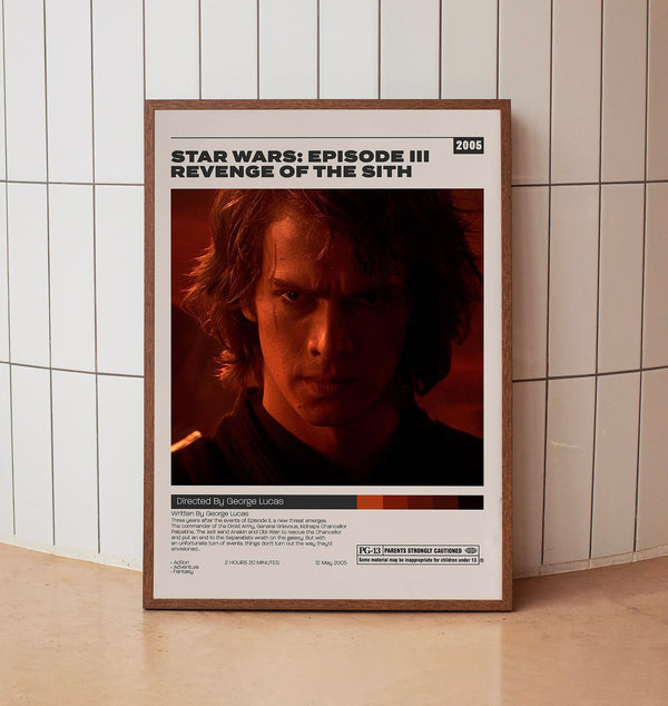 Star Wars Revenge of the Sith, George Lucas, Minimalist Movie Poster
