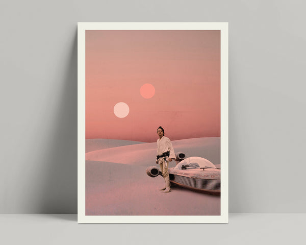 Star Wars Textless Poster Set - Minimalist Poster, Star Wars, A New Hope, The Empire Strikes Back, Return of the Jedi, Tatooine, Hoth, Endor 1591049303