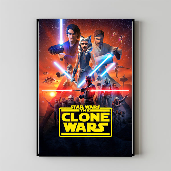 Star Wars The Clone Wars Movie Poster,Film Fan Collectibles,Vintage Movie Poster,Home Decor,Wall Art,Poster Gifts 1