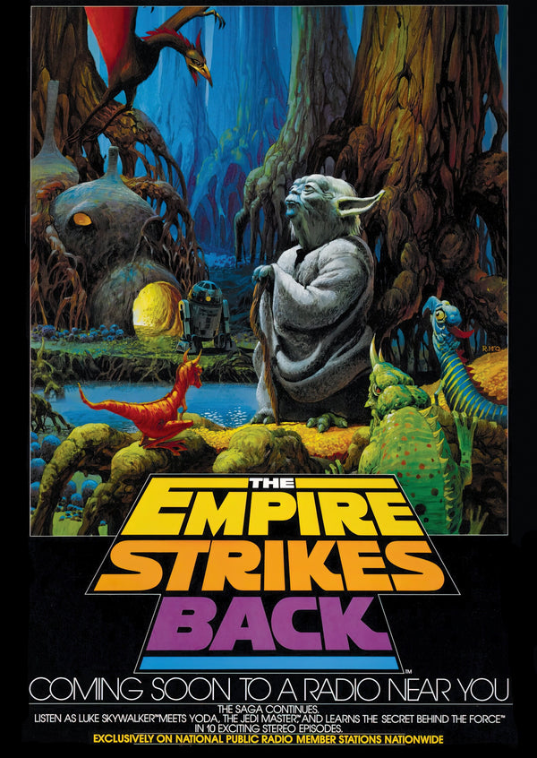 Star Wars The Empire Strikes Back YODA Radio Promotional Poster Japanese Alternative Film Movie Print Wall Art Poster 1576339651