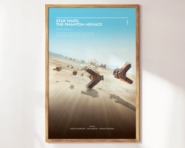 Star Wars The Phantom Menace Poster  Art Print  Movie Posters  Gift for Movie lovers 1514860136