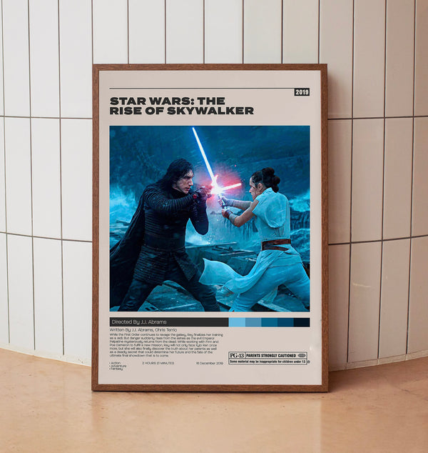Star Wars The Rise of Skywalker Poster, J.J. Abrams, Minimalist Movie Poster