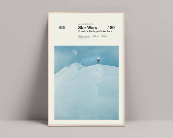 Star Wars V - Minimalist Poster, Star Wars Poster, The Empire Strikes Back, Tatooine, Hoth, Endor, Mark Hamill, Harrison Ford, Carrie Fisher 1270747694