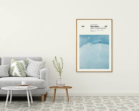 Star Wars V - Minimalist Poster, Star Wars Poster, The Empire Strikes Back, Tatooine, Hoth, Endor, Mark Hamill, Harrison Ford, Carrie Fisher 1270747694