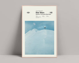 Star Wars V - Minimalist Poster, Star Wars Poster, The Empire Strikes Back, Tatooine, Hoth, Endor, Mark Hamill, Harrison Ford, Carrie Fisher 1270747694