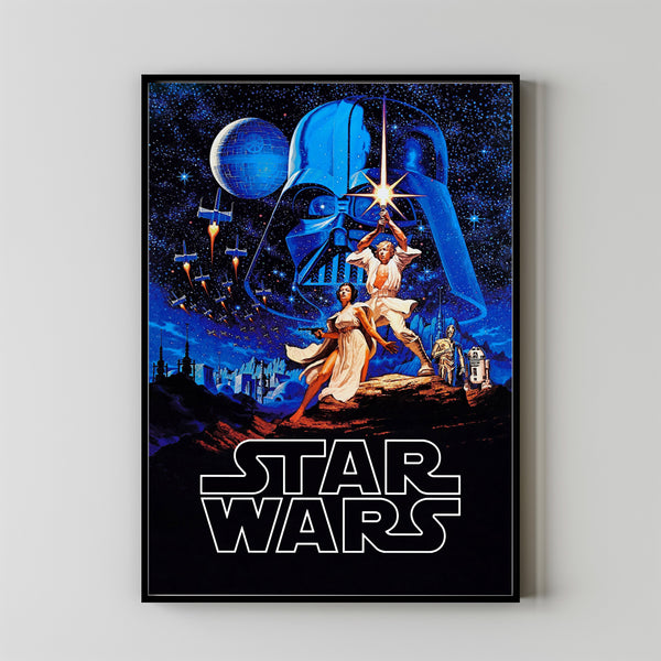 Star Wars (1977) Poster Art Print Movie Posters Gift for Movie lovers