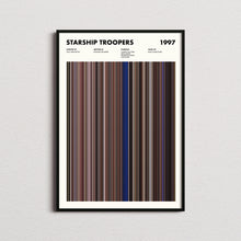 Starship Troopers Movie Barcode Print, Starship Troopers Print, Starship Troopers Poster, Starship Troopers Wall Art, Movie Buff Gifts 1617487864