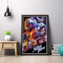 Starship Troopers Movie Poster, Starship Troopers (1997) Classic Movie Poster, Vintage Canvas Cloth Photo Print, Holiday gifts 1636772474