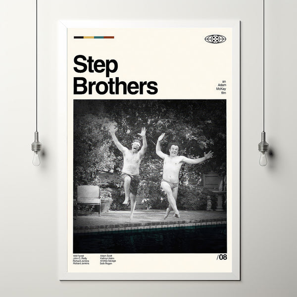 Step Brothers Poster, Retro Modern Poster, Vintage Movie Poster, Minimalist Art, Wall Art, Wall Decor, Poster Print, Custom Poster