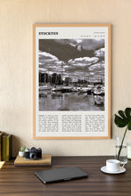 Stockton California Wall Art  Poster Stockton California Black White Poster  Poster Art Gift 1679825206