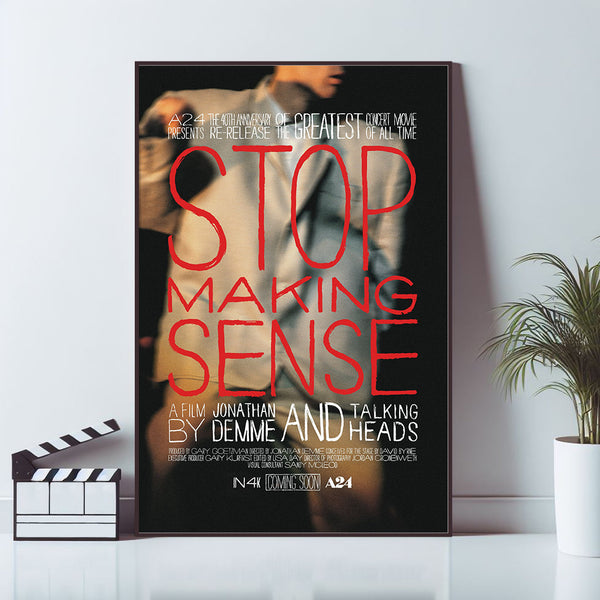 Stop Making Sense Movie Poster, Art Poster, Canvas Material Gift, Home Decor, Live Room Wall Art, High Quality Reproduction, Keepsake 1623185601