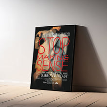 Stop Making Sense Movie Poster, Art Poster, Canvas Material Gift, Home Decor, Live Room Wall Art, High Quality Reproduction, Keepsake 1623185601