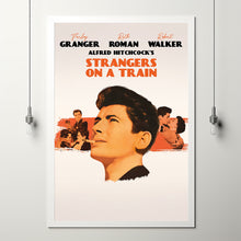 Strangers on a Train Movie Poster, Room Decor, Home Decor, Art Poster for Gift