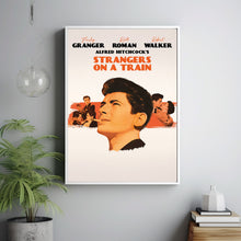Strangers on a Train Movie Poster, Room Decor, Home Decor, Art Poster for Gift