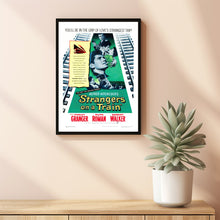 Strangers on a Train Movie Poster, Room Decor, Home Decor, Art Poster for Gift 2