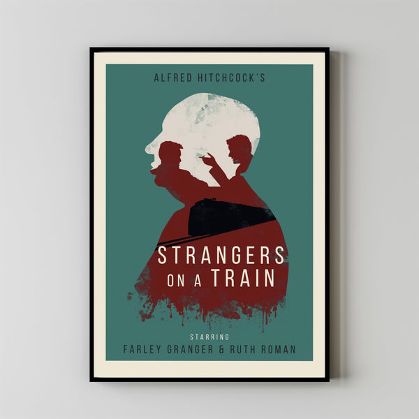 Strangers on a Train Movie Poster, Room Decor, Home Decor, Art Poster for Gift 3