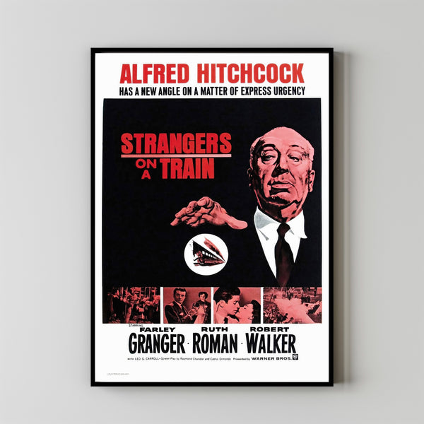 Strangers on a Train Movie Poster, Room Decor, Home Decor, Art Poster for Gift 4