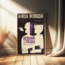 Strangers on a Train Poster Hitchcock Movie Poster dark comedy film Movie Poster, Home Decor, Art Poster for GiftCustom Personalized Poster 1604897930