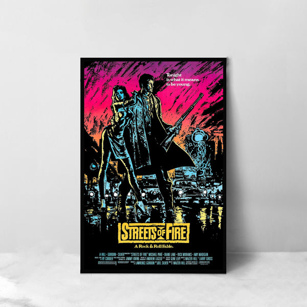 Streets of Fire Movie Poster - High Quality Canvas Art Print - Room Decoration - Art Poster For Gift 1653865003