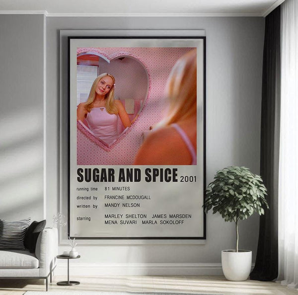 Sugar & Spice (2001) Movie Poster Canvas Poster Minimalist Poster Art Print Gifts for Lover Mural Painting Home Decoration 1777463261