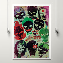 Suicide Squad Movie Poster Print, Canvas Wall Art, Room Decor, Movie Art