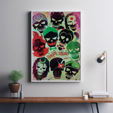 Suicide Squad Movie Poster Print, Canvas Wall Art, Room Decor, Movie Art