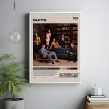Suits Poster, Aaron Korsh, Minimalist Tv Series, Vintage Retro Art Print, Film Poster