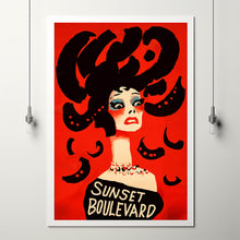 Sunset Boulevard (1950) Poster Art Print Movie Posters Gift for Movie lovers