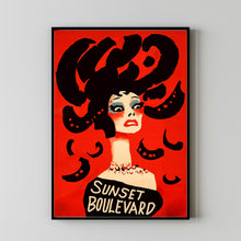 Sunset Boulevard (1950) Poster Art Print Movie Posters Gift for Movie lovers