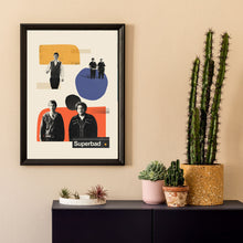 Superbad Mid Century Movie Poster  Film Posters  Minimalist Movie Poster    Wall Art Poster 1184338282