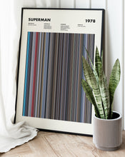 Superman Movie Barcode Print, Superman Print, Superman Poster, Superman Wall Art, Superman Art Print, Superman Frames Print 1671700752