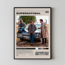 Supernatural Poster, Eric Kripke, Minimalist Tv Series, Vintage Retro Art