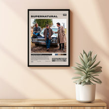 Supernatural Poster, Eric Kripke, Minimalist Tv Series, Vintage Retro Art