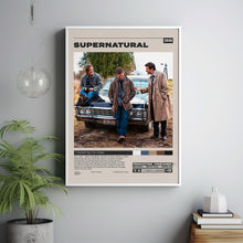 Supernatural Poster, Eric Kripke, Minimalist Tv Series, Vintage Retro Art