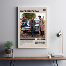 Supernatural Poster, Eric Kripke, Minimalist Tv Series, Vintage Retro Art