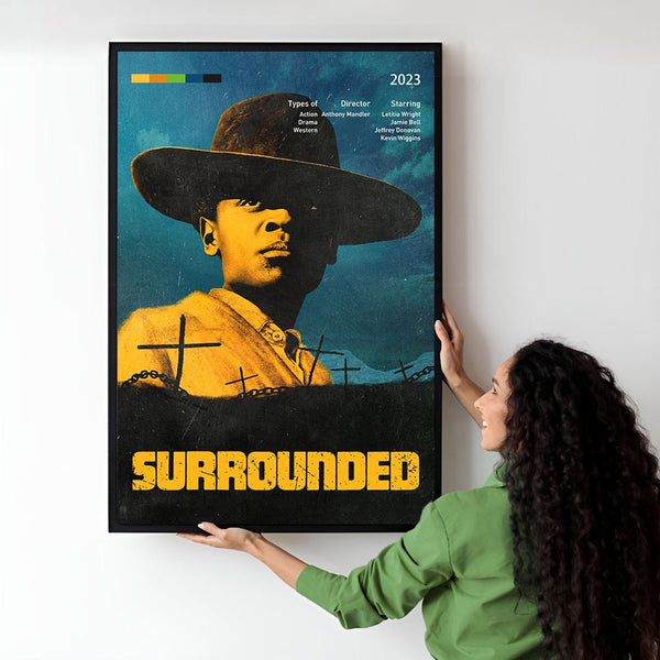 Surrounded Movie Poster  Minimalist  Midcentury Poster  Wall Art Print  Retro Movie Poster 1736876946 - Copy