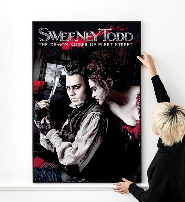 Sweeney Todd The Demon Barber of Fleet Street Movie Poster High Quality Print Photo Wall Art Canvas Cloth Multi size 1507495960