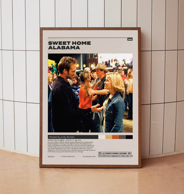 Sweet Home Alabama Movie Poster, Andy Tennant, Minimalist Movie Poster