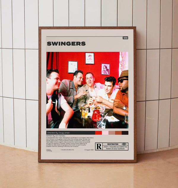 Swingers Poster, Doug Liman, Minimalist Movie Poster, Room decor
