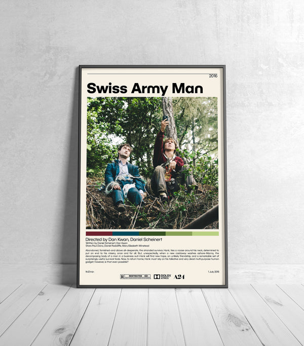 Swiss Army Man Movie Poster  Swiss Army Man, Minimalist Movie Poster, Vintage Retro Art Print, Custom Poster, Wall Art Print, Home Decor 1241118212