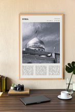 Syria Print Middle East Wall Art Poster Syria Middle East Aleppo Black White Poster  Poster Art Gift 1687878322