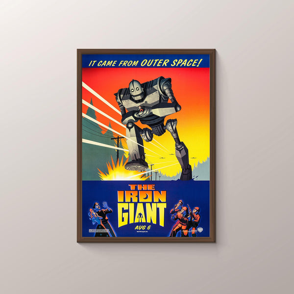 THE IRON GIANT  Movie Poster- Room Decor Wall Art - Canvas Fabric Print - Poster Gift 1518421325