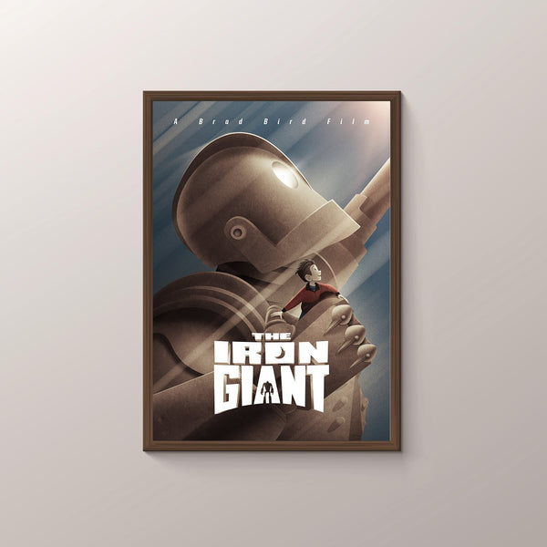 THE IRON GIANT  Movie Poster- Room Decor Wall Art - Canvas Fabric Print - Poster Gift 1518421325
