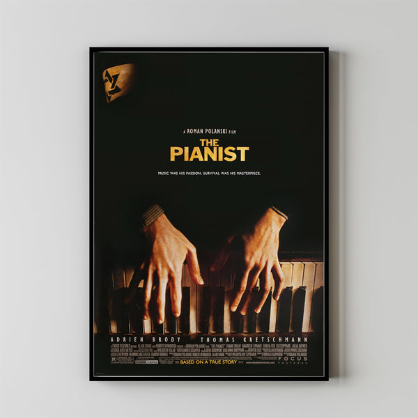 THE PIANIST Movie Poster, Canvas Wall Art, Room Decor, Movie Art